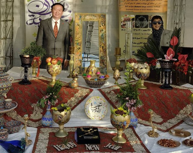 پیام نوروزی سفیر چین در کنار هفت سین ایرانی(عکس)