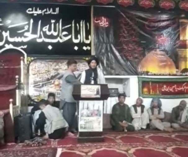 حضور اعضای طالبان در مراسم عزاداری امام حسین «ع» !