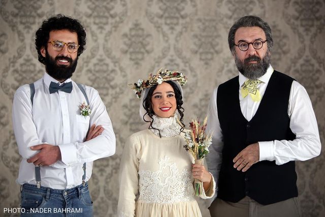 عکس خبرساز الناز حبیبی با علی انصاریان و حسام محمودی