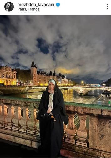 تصویری از مژده لواسانی در پاریس