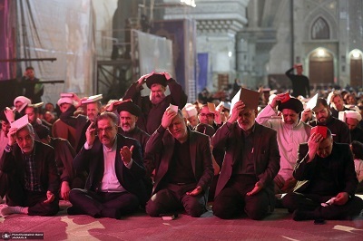 مراسم احیا شب بیست و سوم ماه رمضان در حرم امام خمینی (عکس)