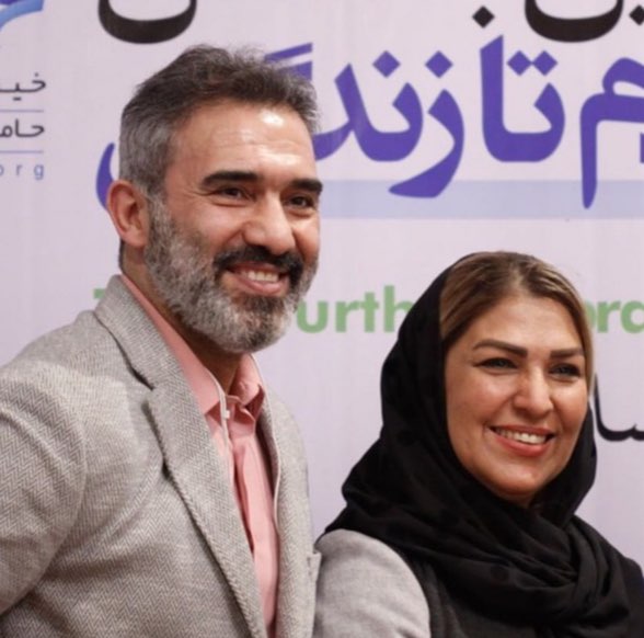 احمدرضا عابدزاده و همسرش (عكس)