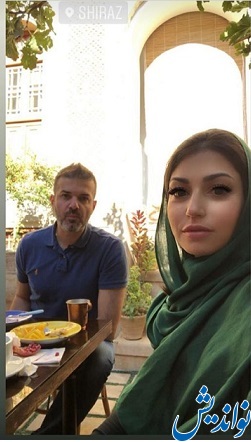 استراماچونی و همسرش در شیراز(عکس)