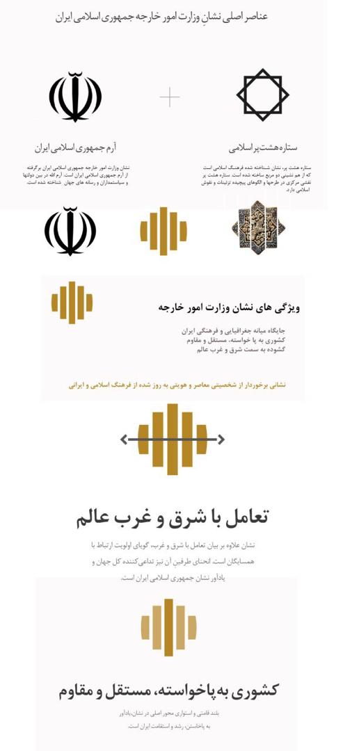 رونمایی از نشان و پرچم وزارت امور خارجه در آستانه دویستمین سال تاسیس