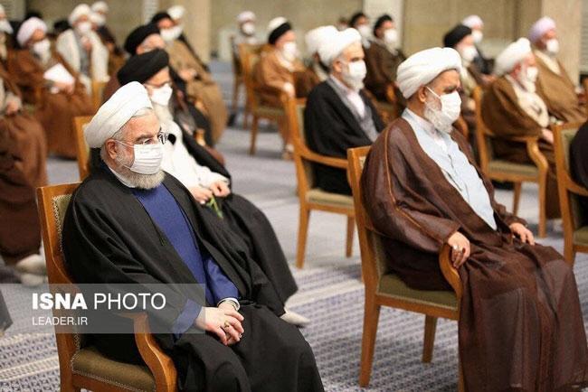 حسن روحانی در دیدار امروز اعضای مجلس خبرگان رهبری با رهبر انقلاب(عکس)