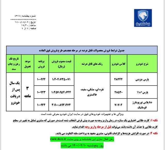 فروش فوری سه محصول ایران خودرو از امروز (+ جزئیات)