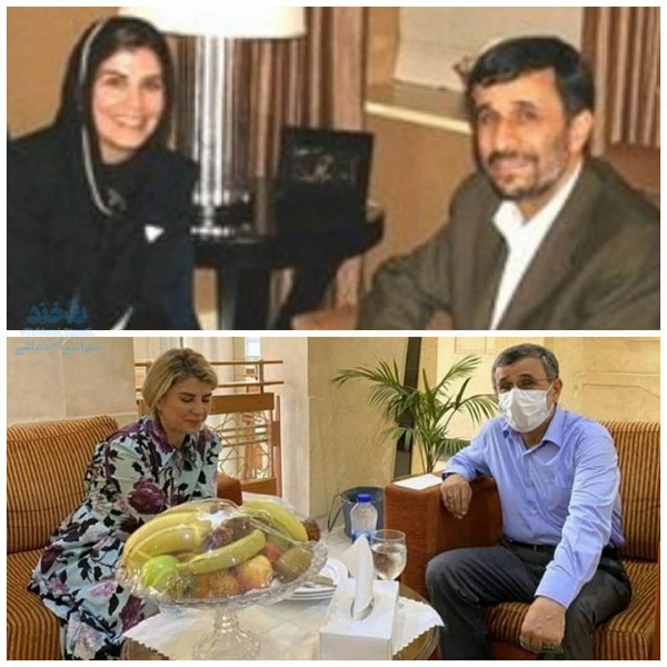 تغيير مواجهه احمدى نژاد با خبرنگار زن (عكس)