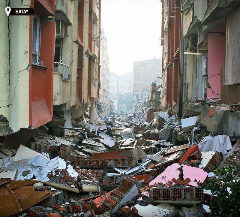 تصوير آخرالزمانى از شهر «هاتای» ترکیه پس از زلزله