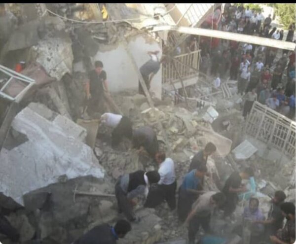 انفجار  و ریزش ساختمان در کرمانشاه/ ۶ نفر مفقودند