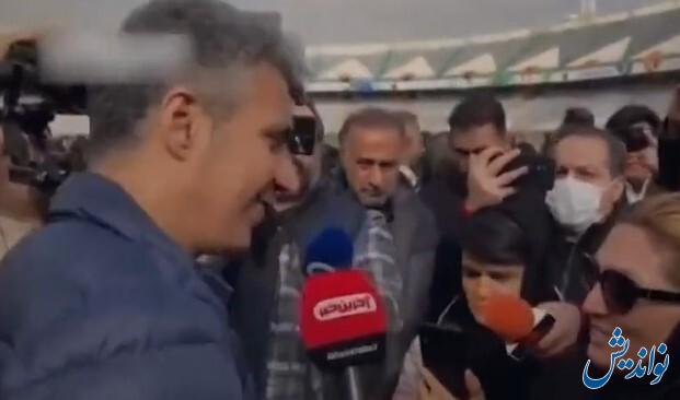 توضیح عادل فردوسی‌پور درباره دلیل بغل‌کردن مادر ملیکا محمدی
