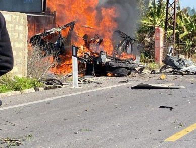 حمله پهبادی اسرائیل به یک خودرو در جنوب لبنان: 2 نفر شهید شدند (+عکس)