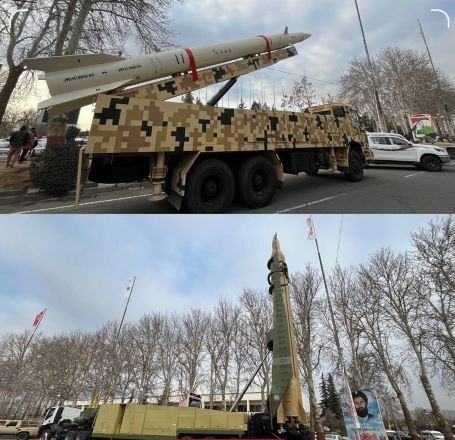 اقدام معنادار سپاه: نمایش موشک های بالستیک همزمان با تهدید امریکا (عکس)