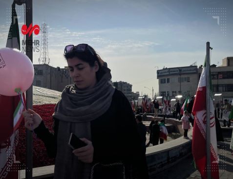 آزادی حجاب در راهپیمایی 22 بهمن (عکس)