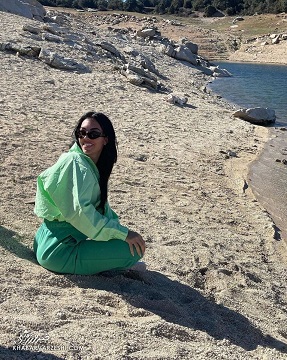تیپ متفاوت جورجینا همسر رونالدو در سواحل عربستان! (عکس)