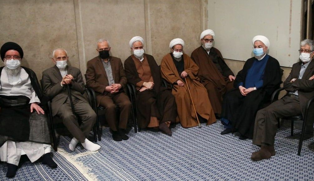 حسن روحانی در دیدار امروز مسئولان با رهبری (عکس)