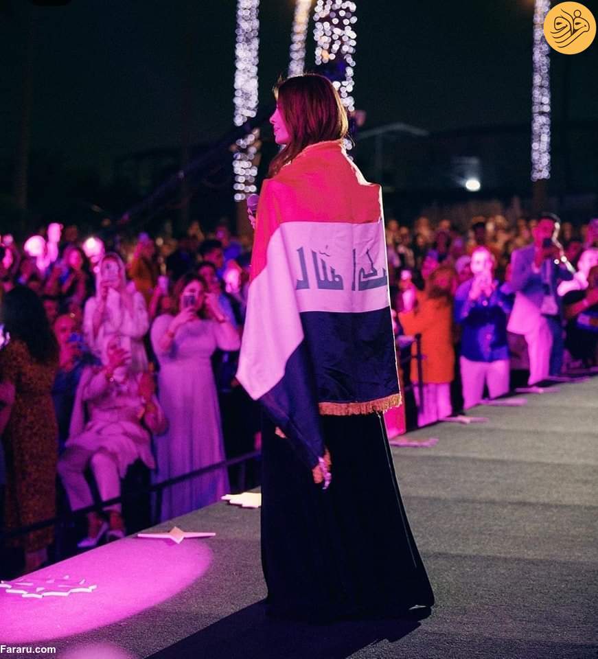 نانسي عجرم در عراق كنسرت مى دهد، عراقی‌ها به زنان ایرانی «تذکر حجاب» می‌دهند! + عکس