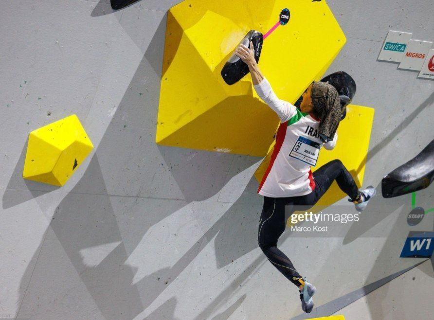الناز رکابی در مسابقات سنگ نوردی قهرمانی جهان (تصاویر)