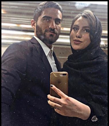 تصویری از مهرداد محمدی، ستاره استقلال و همسرش