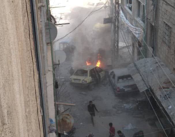 ١٥ كشته و زخمى در انفجار پرايد بمب گذارى شده در منطقه سیده زینب دمشق (عكس)