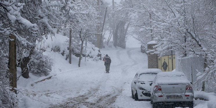 کولاک ، برف و يخبندان در راه تهران