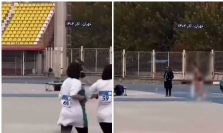 پوشش دختر ورزشکار قزاقستانی در تهران جنجالی شد (عکس)