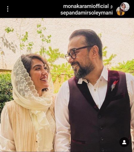 سپند امیرسلیمانی با خانم بازیگر ازدواج کرد / مونا کرمی کیست!؟