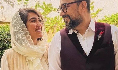 سلفی عاشقانه زوج تازه سینمای ایران در دل طبیعت (عکس)