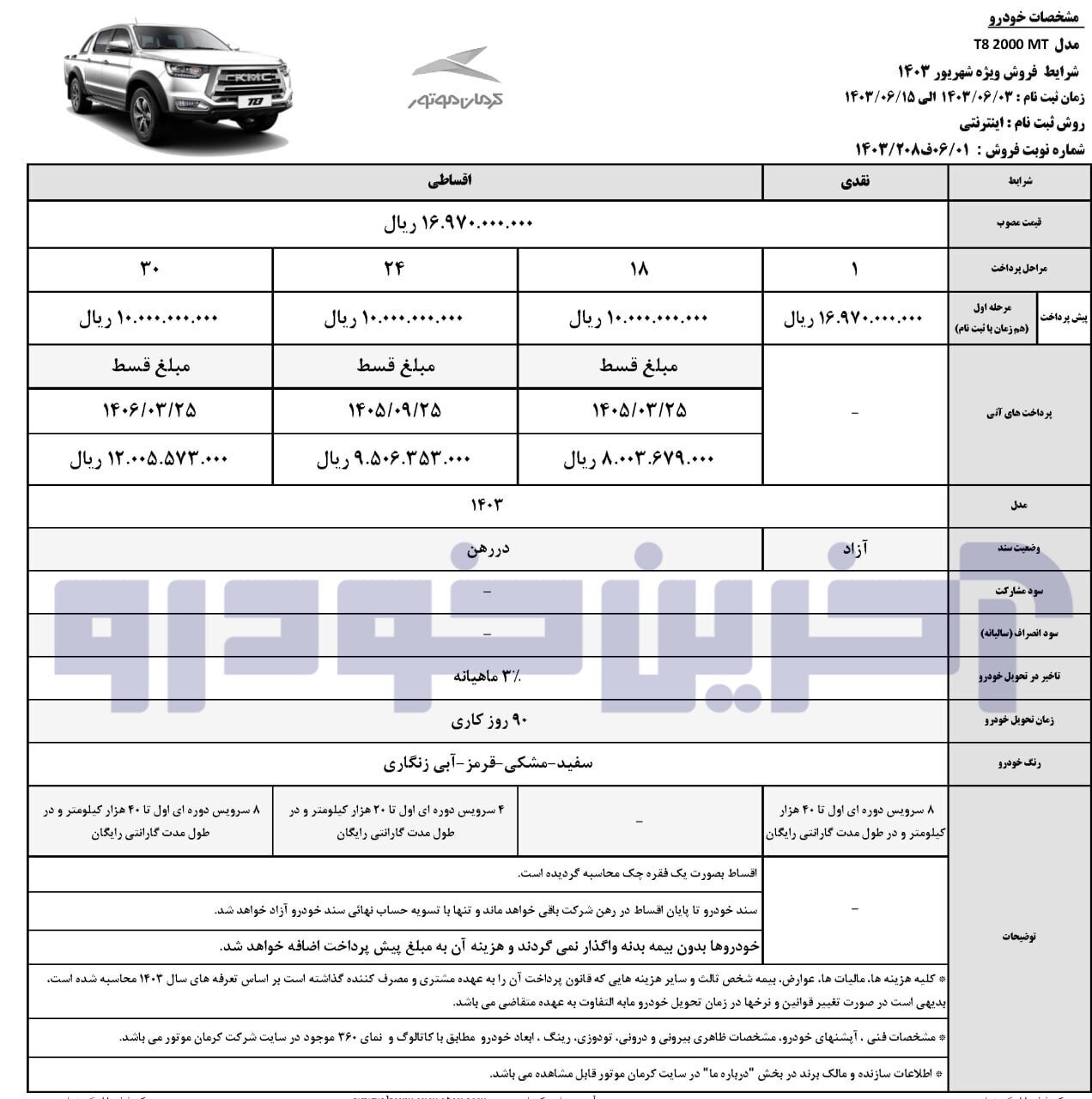 فروش فوق‌العاده و اقساطی ۲ خودرو از شنبه ۳ شهریور ۱۴۰۳ +جدول قیمت