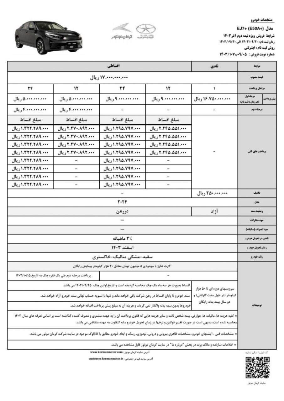 فروش ویژه کرمان موتور (کی ام سی KMC) با اقساط ۲۴ ماهه آغاز شد +قیمت و زمان تحویل