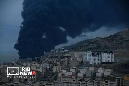 تصاویری از حملات هوایی دیشب به انبارهای نفت شهران