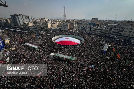 مراسم تشییع پیکر فرماندهان شهید «جنگ رمضان» (تصاویر)