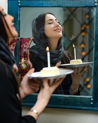 بهاره کیان افشار تولدش را این شکلی جشن گرفت