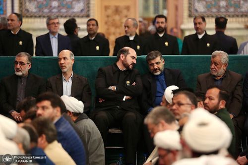 مهمانان خاص مراسم سالگرد شهید رئیسی در مشهد (عکس)