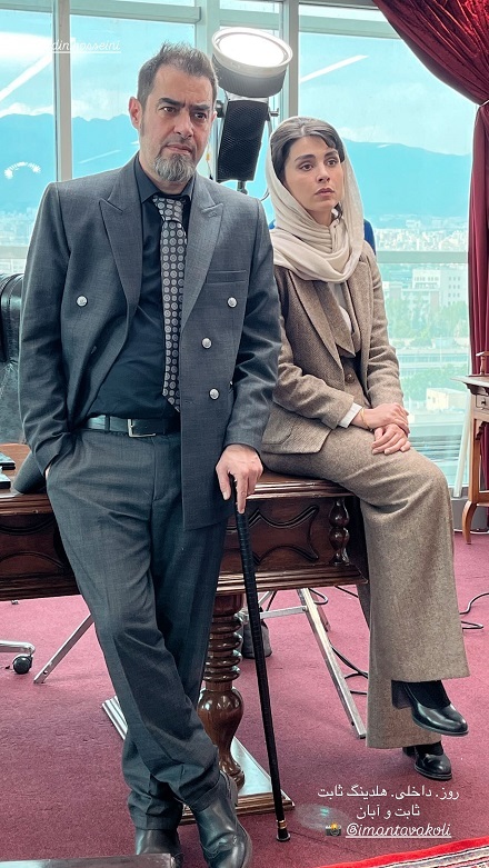 تصویر جذاب از لاله مرزبان، بازیگر آبان در کنار شهاب حسینی (عکس)