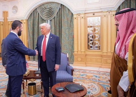 دیدار ترامپ و جولانی با حضور محمد بن‌ سلمان (عکس)
