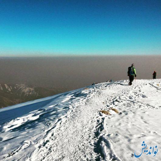 تصاویری از آلودگی هوا از فراز ارتفاعات تهران (عکس)