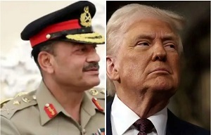 دیدار ترامپ با فرمانده ارتش پاکستان پشت درهای بسته