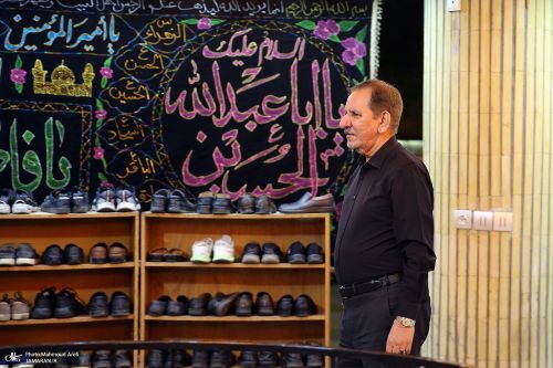 خاتمی، جهانگیری و هادی خامنه ای در دارالزهرا (عکس)
