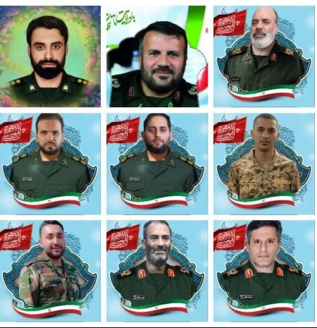 اسامی شهدای حمله رژیم صهیونیستی به ستاد سپاه سیدالشهدا(ع) تهران: سردار حسن‌ خوانساری، سردار سهیل رستمیان، سردار سیروس مرادی و...