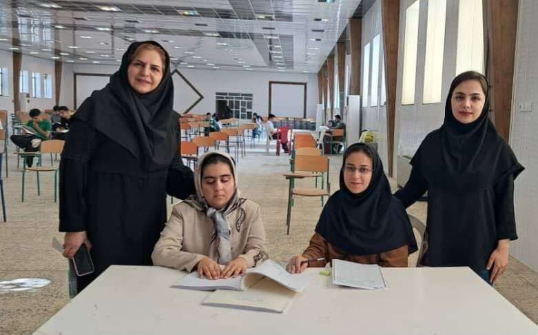 غزل بهرامی (روشندل) از کرمانشاه در جمع برترین های کنکور ۱۴۰۴ / عکس