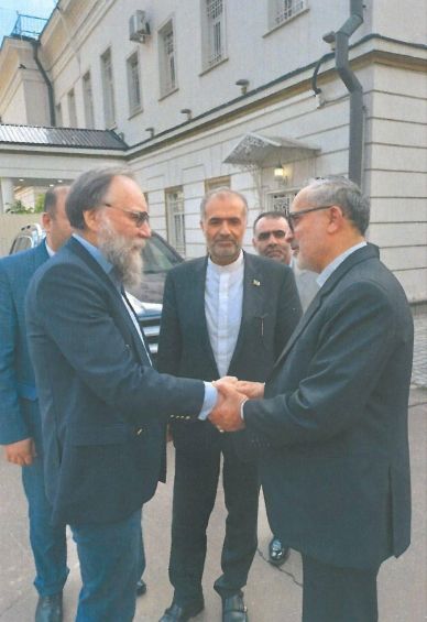دیدار سپهبد شهید شادمانی و الکساندر دوگین، تئوریسین پوتین (عکس)