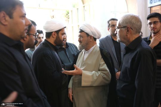 مراسم تشییع محمدعلی جماعتی با حضور خاتمی و سیدحسن خمینی (تصاویر)