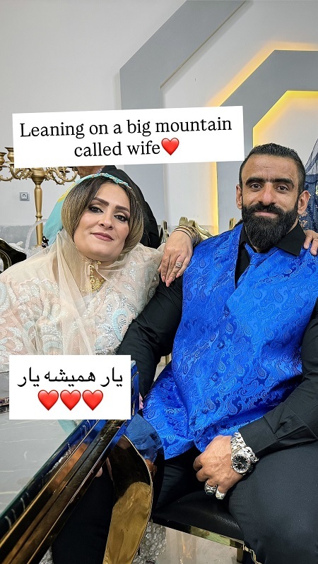 عاشقانه هادی چوپان با همسرش پس از نتایج مستر المپیا (عکس)