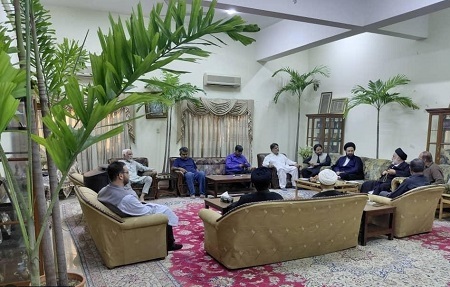 سفر سید علی خمینی به کراچی برای بازگشایی کتابخانه یادگار امام + تصاویر