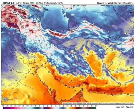 وضعیت هوای امروز و فردا تهران و کشور وضعیت هوای امروز و فردا تهران و کشور