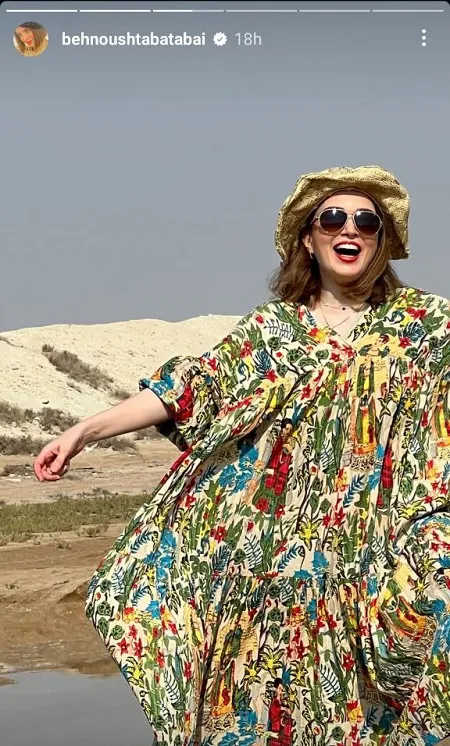 قاب خوش آب و رنگ بهنوش طباطبایی در جنوب (عکس)