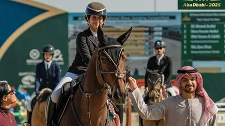 درخشش «دیانا حسین حیدری» دختر سوارکار ایرانی در ابوظبی درخشش «دیانا حسین حیدری» دختر سوارکار ایرانی در ابوظبی