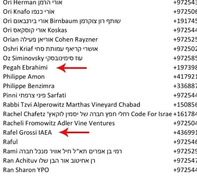 یک ادعا: نام پگاه ابراهیمی در دفترچه تلفن نفتالی بنت / این زن ایرانی کیست؟ + عکس یک ادعا: نام پگاه ابراهیمی در دفترچه تلفن نفتالی بنت / این زن ایرانی کیست؟ + عکس