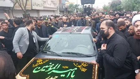 دسته عزاداری شهادت حضرت زهرا(س) با حضور آیتالله وحید خراسانی برپا شد+ عکس دسته عزاداری شهادت حضرت زهرا(س) با حضور آیتالله وحید خراسانی برپا شد+ عکس